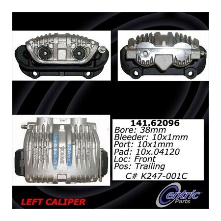 Centric Semi-Loaded Brake Caliper, Parts, 141.62096 141.62096